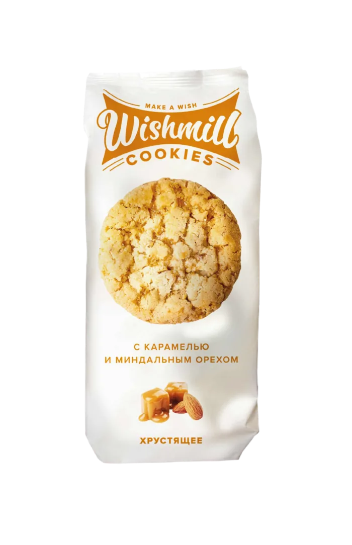 Wishmill №03 · Хрустящее с карамелью и миндальным орехом, 180 г